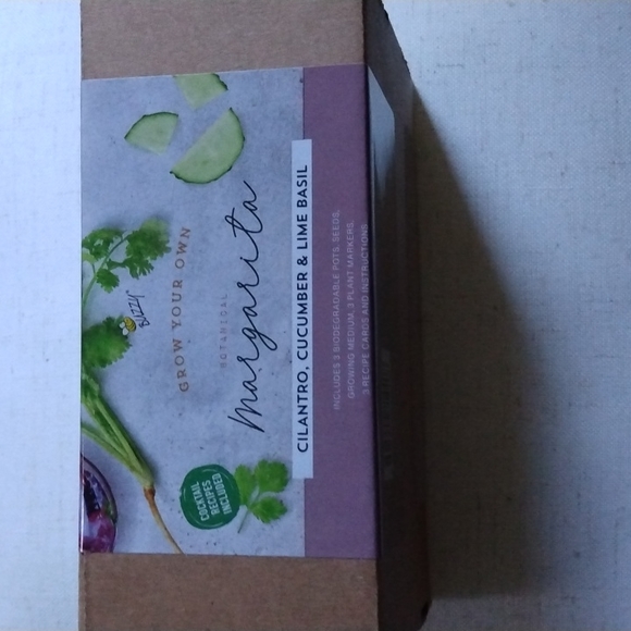 The Tipsy Gardener Botanical Margarita Grow Kit CILANTRO, CUCUMBER & LIM… - Picture 2 of 5